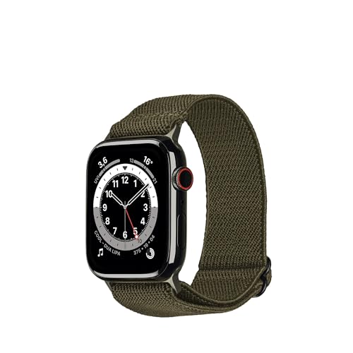 Artwizz WatchBand Flex kompatibel mit Apple Watch Ultra [49mm] 10 [46mm] 9 8 7 [45mm] SE 6 5 4 [44mm] 3 2 1 [42mm] Atmungsaktives Stoffarmband, Grün