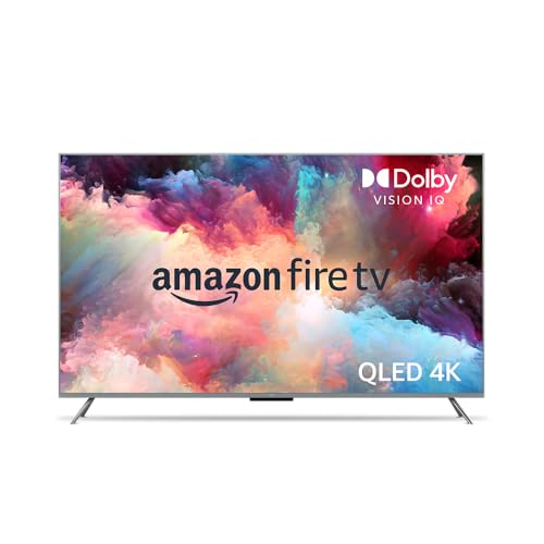 Amazon Fire TV Omni QLED Serie Smart-TV, 65 Zoll (165 cm) Fernseher, 4K UHD, lokales Dimmen, Sprachsteuerung mit Alexa