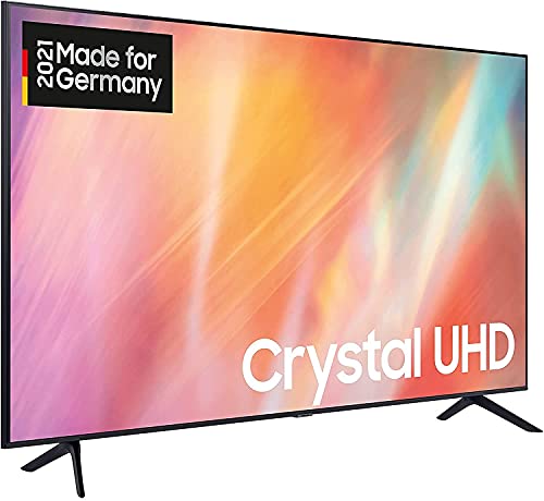 Samsung Crystal UHD 4K TV 85 Zoll (GU85AU7179UXZG, Deutsches Modell), HDR, Q-Symphony, rahmenloses Design, Smart TV [2021]