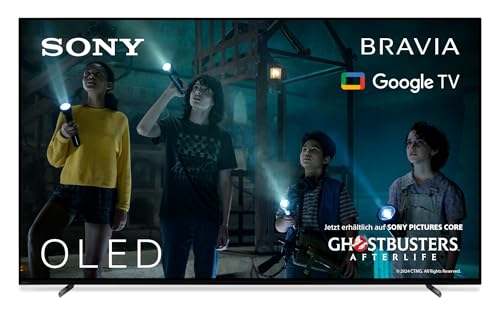 Sony BRAVIA XR, XR-55A80L, 55 Zoll Fernseher, OLED, 4K HDR 120Hz, Google TV, Smart TV, Works with Alexa, mit exklusiven PS5-Features, HDMI 2.1, Gaming-Menü mit ALLM + VRR, 24 + 12M Garantie