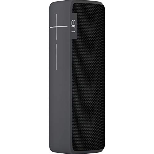 Ultimate Ears Megaboom Tragbarer Bluetooth-Lautsprecher, Satter Tiefer Bass, App-Navigation, Kann mit weiteren Lautsprechern verbunden werden, 20-Stunden Akkulaufzeit - Einzeln, Grau/Schwarz/Weiß