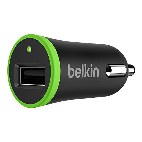 Belkin universal KfZ-Ladegerät mit USB-Anschluss (2.4A, 12 Watt, geeignet für iPhone, iPad, iPod, Smartphones und Tablets) schwarz