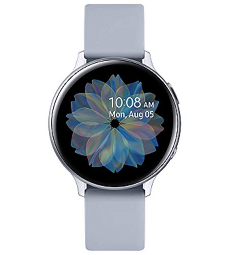 Samsung Galaxy Watch Active2 Explorer Edition, Fitnesstracker aus Aluminium, großes Display, ausdauernder Akku, wassergeschützt, 40 mm, inklusive 2x araree , LTE, Silber