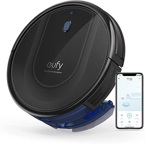 eufy Saugroboter mit Wischfunktion, RoboVac G10 Hybrid, Smart Dynamic Navigation, 2-in-1 Sauger & Wischmopp Roboterstaubsauger, 2000Pa Saugkraft, Selbstaufladend, ideal für Hartböden (Schwarz)