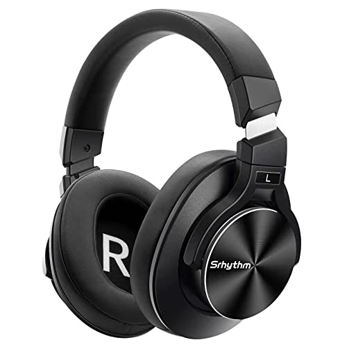 Srhythm NC75 Pro Kopfhörer mit Aktiver Geräuschunterdrückung Drahtloser Bluetooth 5.0 Over-Ear mit Mikrofon, Schnellladung, Hi-Fi, 40+ Std. Spielzeit