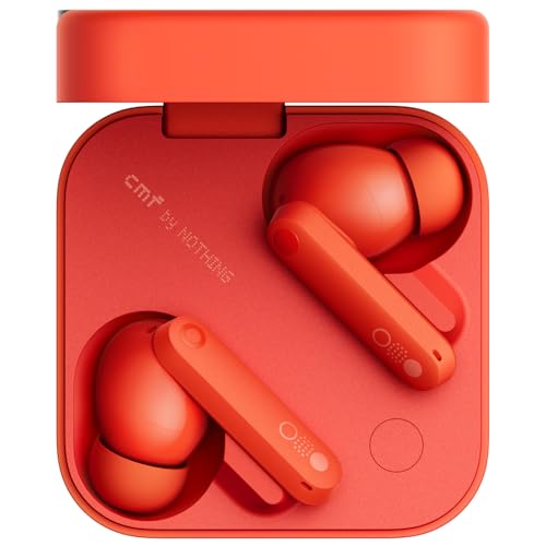 CMF by Nothing Buds Pro 2 – Kabellose Ohrhörer mit HiFi-Sound, 50 dB Intelligente aktive Geräuschunterdrückung, 6 HD-Mikrofone und Spatial-Audio-Effekt - Orange