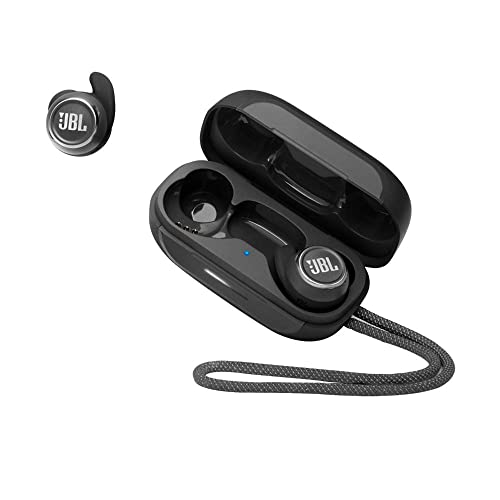 JBL Reflect Mini NC – Wasserdichte, True-Wireless In-Ear-Sport-Kopfhörer mit Noise-Cancelling in Schwarz – Bis zu 21 Stunden Akkulaufzeit