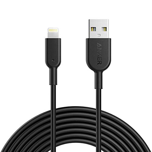 Anker iPhone Ladekabel Powerline II iPhone Kabel 3m Lightning Kabel, für iPhone 14/13 / 12/11 / X/XS/XR/SE / 8 Plus / 7/6 und mehr (Schwarz)