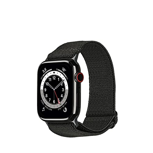 Artwizz WatchBand Flex kompatibel mit Apple Watch Ultra [49mm] 10 [46mm] 9 8 7 [45mm] SE 6 5 4 [44mm] 3 2 1 [42mm] Atmungsaktives Stoffarmband, Space-Grey