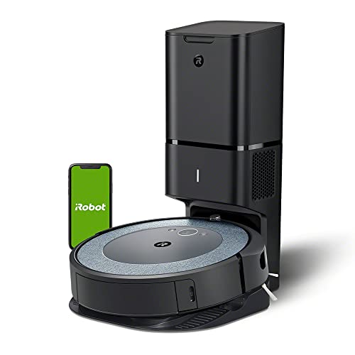 iRobot® Roomba® i565240 WLAN-fähiger Saugroboter mit intelligenter Raumplanung - Reinigung nach Raum mit automatischer Absaugstation - Zwei Gummibürsten für alle Böden - Ideal bei Haustieren