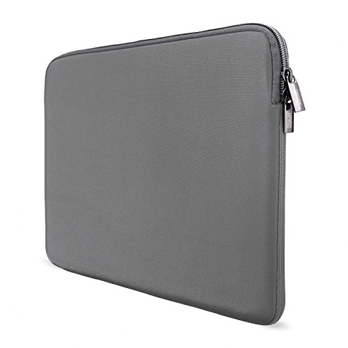 Artwizz Neoprene Sleeve Tasche kompatibel mit MacBook Air 13 (2020-2018), MB Pro 13 (2020-2016) - Schutzhülle mit Webpelz, extra Schutzrand, Titan, 13 Zoll