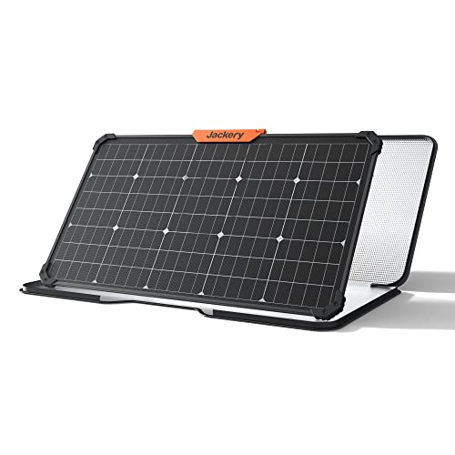 Jackery SolarSaga 80, doppelseitige Solarpanel, 80W Solarmodule, 25% höhere Effizienz, IP68 wasser- und staubdicht, kompatibel mit Jackery Powerstations, netzunabhängige Stromversorgung