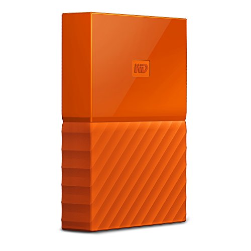 WD My Passport 2TB Portable Hard Drive and Auto Backup Software for PC, Xbox One and PlayStation 4 - Orange