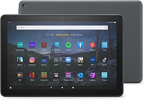 Fire HD 10 Plus-Tablet | 25,6 cm (10,1 Zoll) großes Full-HD-Display (1080p), 32 GB, Schiefergrau – mit Werbung. In Deutschland nicht erhältlich.