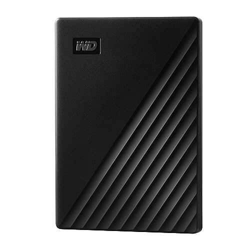 WD My Passport externe Festplatte 2 TB (mobiler Speicher, schlankes Design, herunterladbare Software, automatische Backups, Passwortschutz) Schwarz - auch kompatibel mit PC, Xbox und PS4