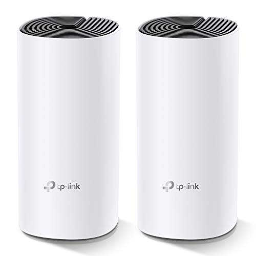 TP-Link Deco M4 Mesh WLAN Set (2er Pack), AC1200 Dual Band Router & Repeater, 2x Gigabit Ports für jede Einheit, empfohlen für Häuser mit 2-3 Schlafzimmern, Umfassender Jugendschutz