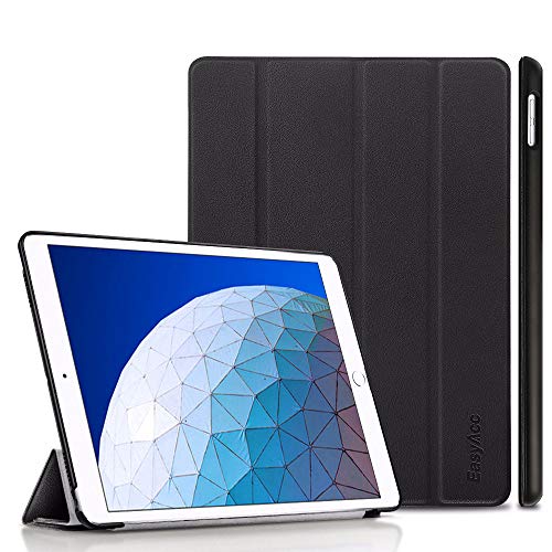 EasyAcc Hülle für iPad Air 3/ iPad Pro 10.5, Ultra Dünn Smart Cover mit Auto Sleep/Wake up Funktion und Standfunktion - Hochwertiges PU Leder Hülle Kompatibel für iPad Air 3/ iPad Pro 10.5 (Schwarz)