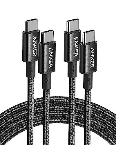 Anker USB C auf USB C Kabel, 100W USB C Kabel [2 Stück 1,8m], USB C Ladekabel 1,8m lang für iPhone 16/15 Serie, MacBook Pro/Air, iPad Pro/Air, Galaxy S24/S23, Pixel, Switch, LG