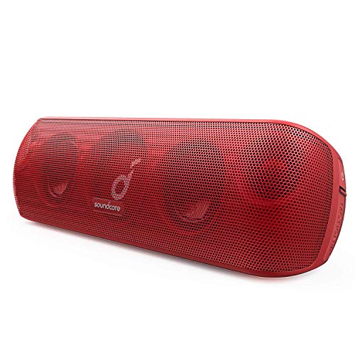 soundcore Motion+ Bluetooth HiFi Lautsprecher mit Hi-Res 30W Audio, Intensiver Bass, Kabelloser, mit App, USB C Konnektivität, Flexibler EQ, 12h Akkulaufzeit, IPX7 Wasserschutz (Rot)