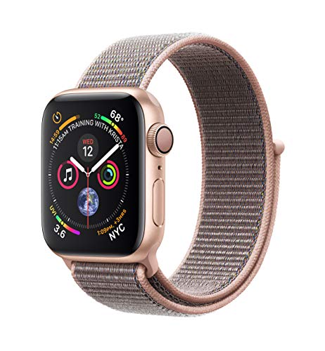 Apple Watch Series 4 (GPS, 40mm) Aluminiumgehäuse Gold - Sport Loop sandrosa