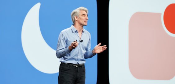 Craig Federighi presents iOS 12 at WWDC 2018