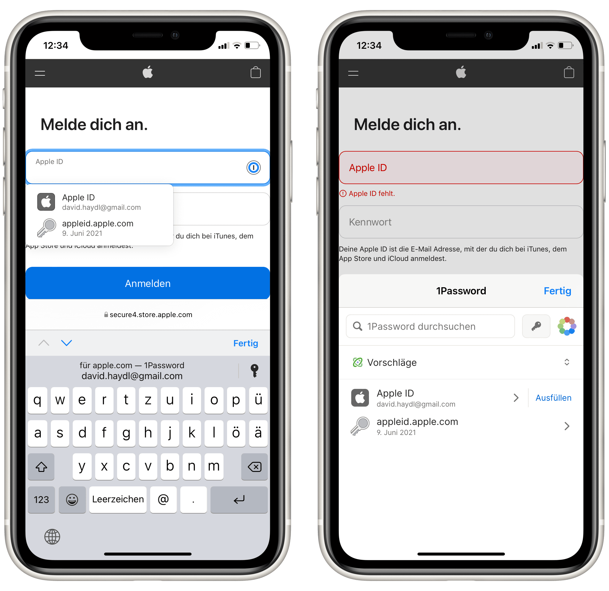 1Password Safari Extension