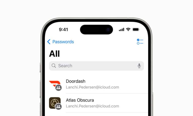 Apple Passwörter App