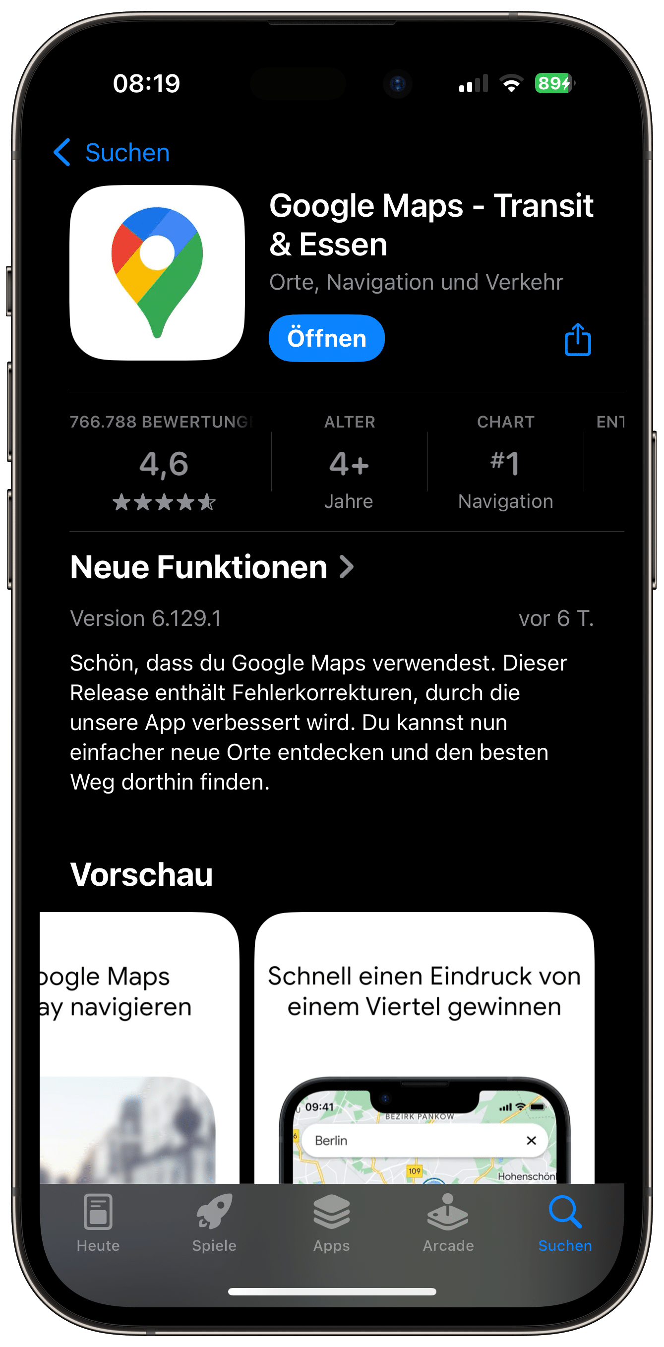 Google Maps für iOS