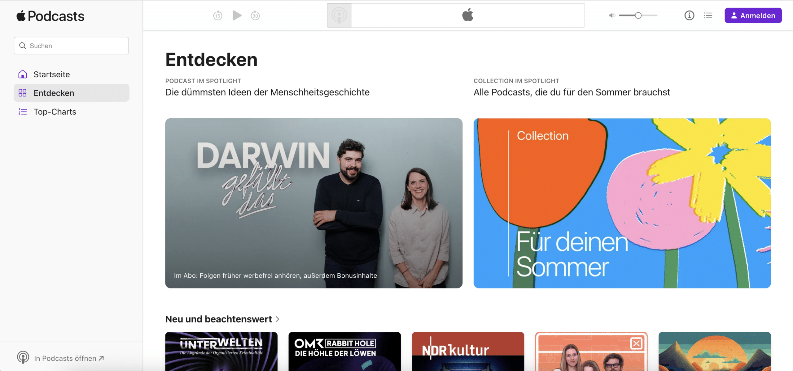 Apple Podcasts Web-Version