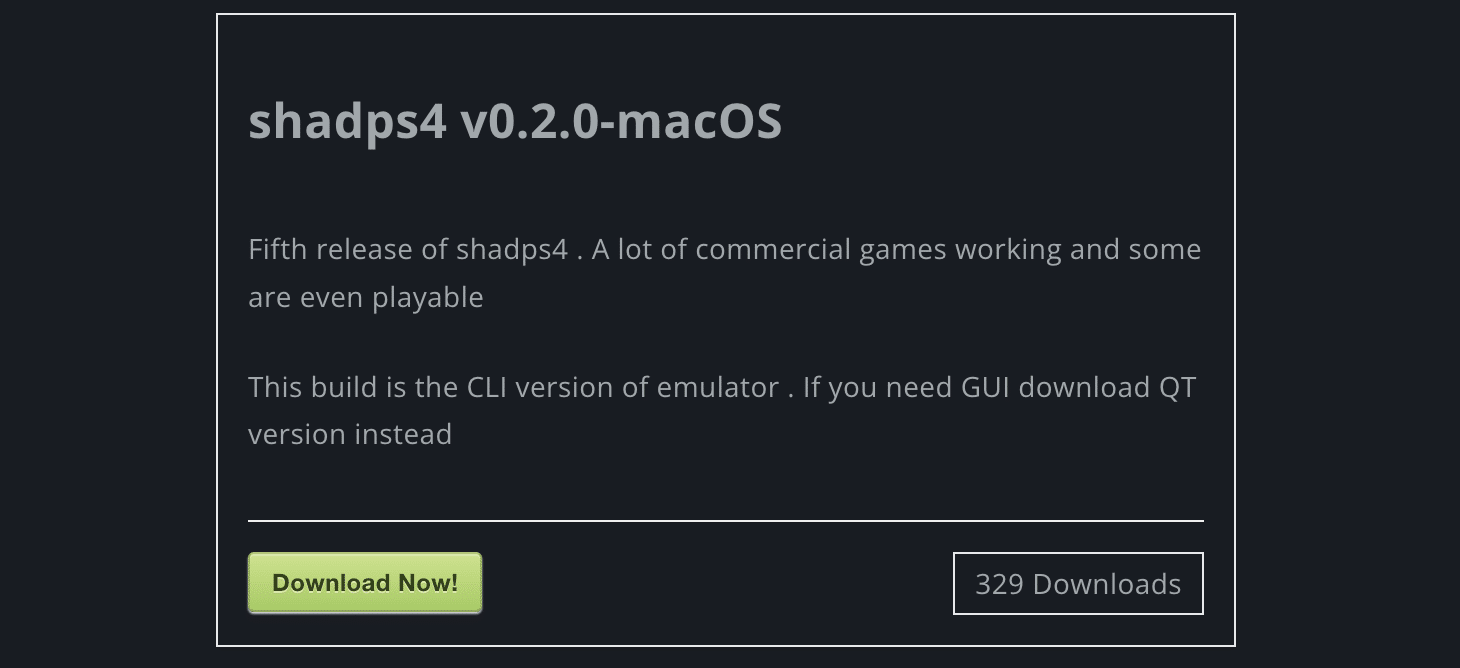 ShadPS4 für macOS