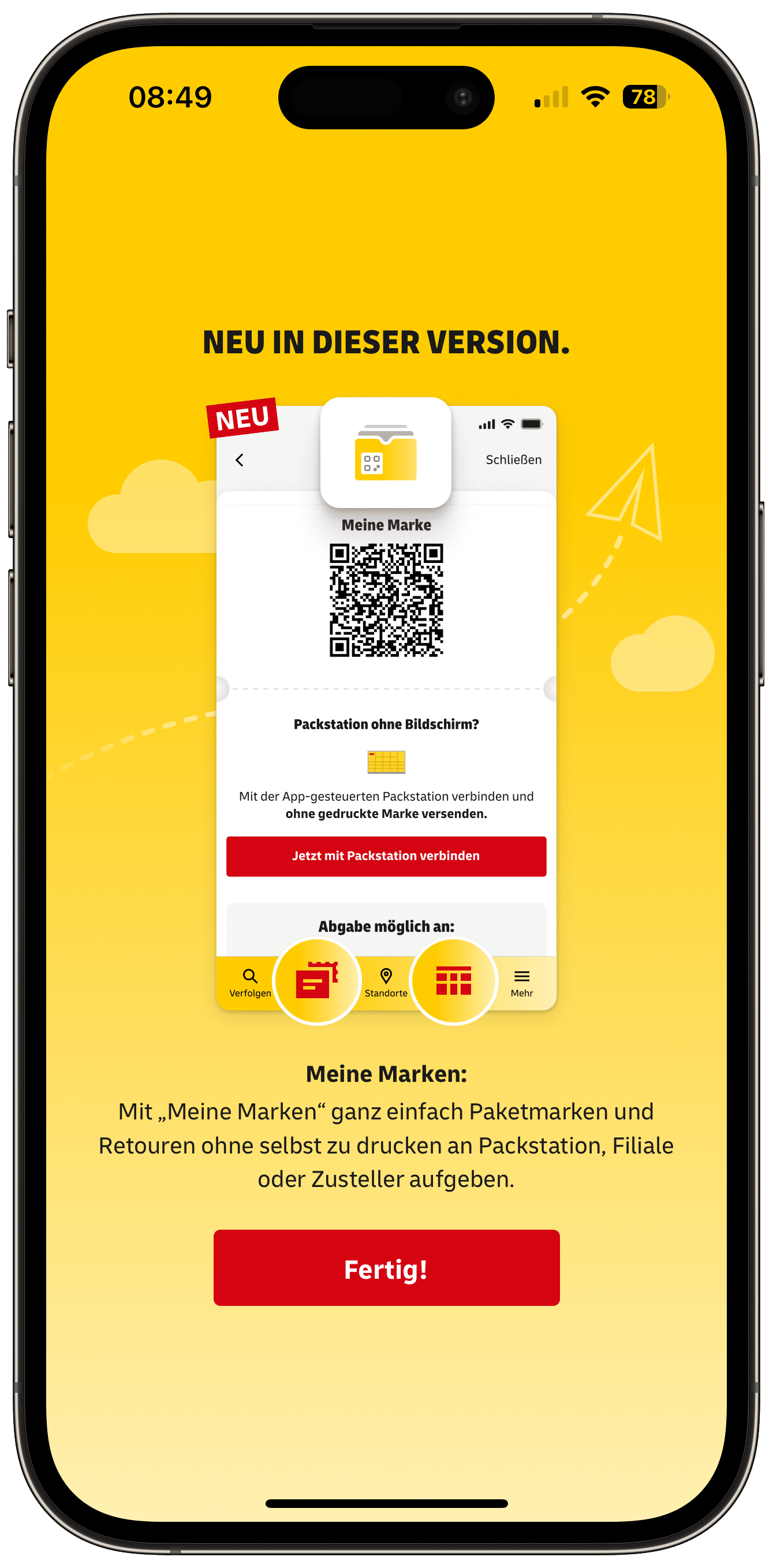 Post & DHL App Version 9.10