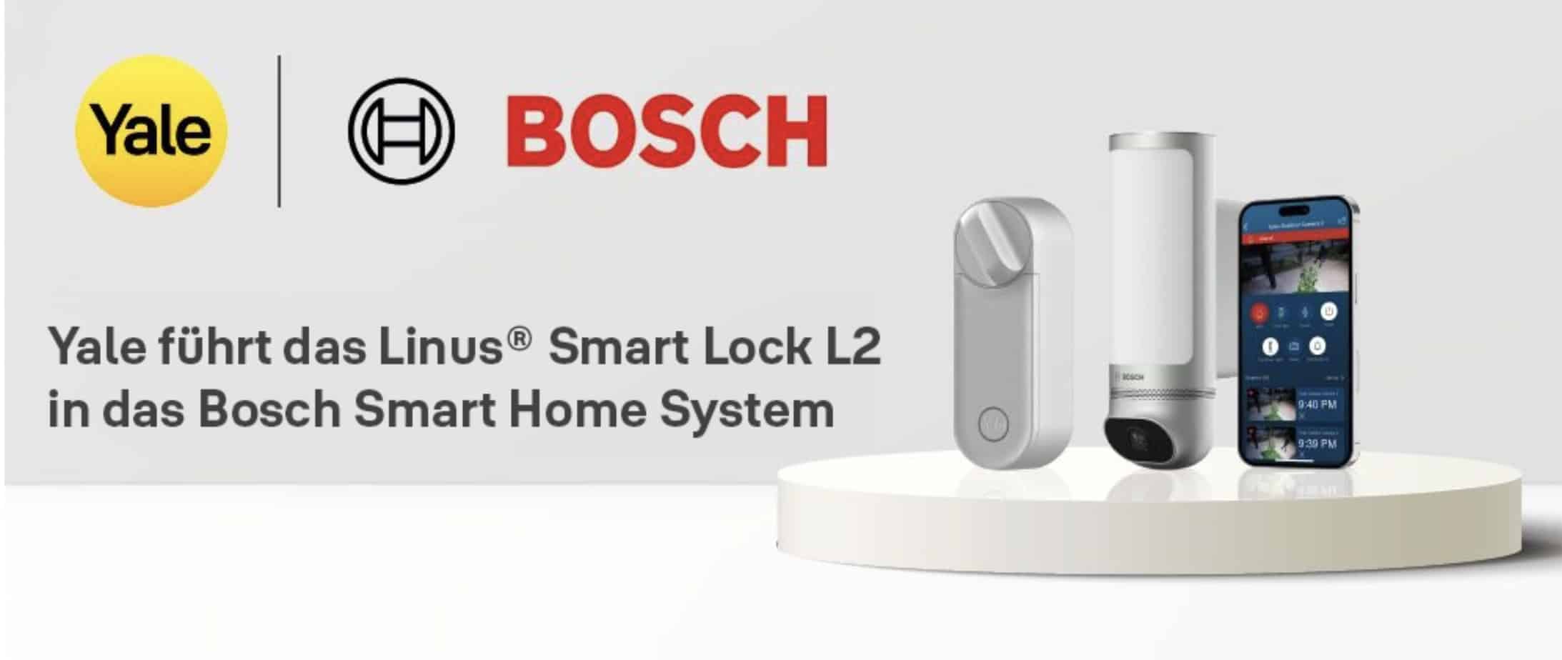 Smart Lock Linus L2 von Yale lässt sich in Bosch Smart Home integrieren